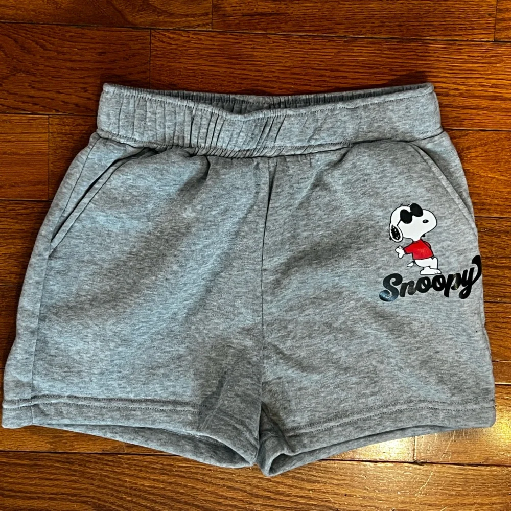 Peanuts Grey Snoopy Shorts Women's Small - Picture 1 of 3